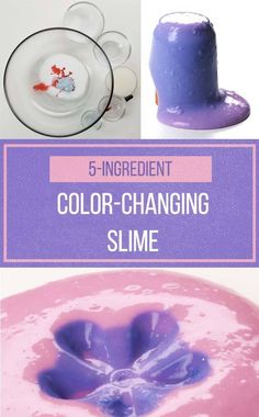 five ingredient color changing slime recipe for kids