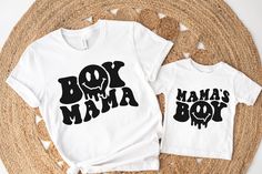 Boy Mama & Mamas Boy Matching Tees, Matching Tees for Mother's Day, Mommy and Me shirt, Love my boy, gift for Mother's day, Mama and Mini *  MUST PURCHASE EACH SIZE INDIVIDUALLY 🌟Welcome to CardaCreationsCo🌟 Garment Types & Features 💞Gildan Crewneck 1800 Unisex Heavy Blend Crewneck Sweatshirt💞 Medium-heavy fabric (8.0 oz/yd² (271.25 g/m Loose fit Runs true to size 50% cotton, 50% polyester Sewn-in label 💞Bella & Canvas 3001 Unisex Jersey Short Sleeve Shirt💞   100% Airlume combed and ringsp Mother Son Tshirt Ideas, Mom And Son Shirt Ideas, Mom And Son Matching Shirts, Mom And Me Shirts, Momma Shirts, Girl Mom Shirt, Mom Of Boys Shirt, Mama And Mini, Mama And Baby