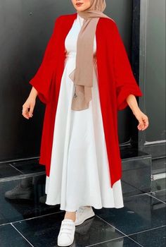 Hijab Fashion Winter, Islamic Modest Fashion, Islamic Fashion Dresses, Hijab Fashion Summer, Simple Hijab, Hijab Fashionista, Modest Fashion Hijab, Muslim Outfits Casual