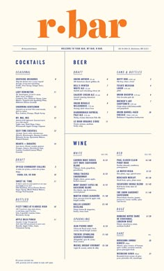 the menu for r - bar is shown in blue and orange