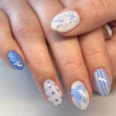 Blue Nail Inspo, Neat Nails, Teen Nails, Spring Nail Designs, Summery Nails, Girly Acrylic Nails, Cute Gel Nails, Dj Khaled, Get Nails