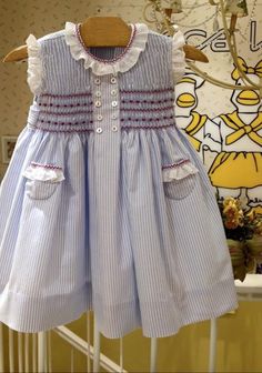 Smocking Fashion, Outdoors Quotes, Animals Tattoos, Smocked Baby Dresses, Girls Smocked Dresses, Smocked Clothes, Travel Humor