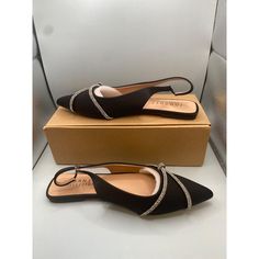 About This Item. The Pointed-Toe On This Pull-On Flat Somehow Manages To Be Trendy And Classy At The Same Time. Pointed-Toe Flats Pull-On Padded Footbed Flat Sole Fabric Uppers We Ship Fast, And We Ship Out Same Business Day. We Do Not Accept Returns Over 30 Days Of Delivery Date. Refer To Ebay’s Return Policy To See If Item Is Eligible For Return. Features: Sandals Size: Womens 9 Condition: New Black Low Heel Slingback Pumps For Summer, Black Slingback Pumps With Low Heel For Summer, Elegant Slingback Flats For Party, Black Pointed Toe Slingback Sandals, Black Slingback Sandals For Summer Evenings, Black Slingback Sandals For Evening Summer Events, Black Synthetic Flat Heel Slingback Sandals, Black Slingback Sandals With Flat Heel, Black Pointed Toe Slingback Sandals For Party