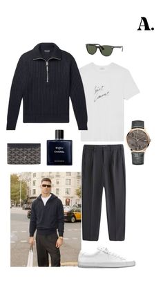 Outfit Homme / Tenue Homme / Style Homme / Mode Homme / Pull / Pull Homme / Pull zippé / Pull zippé Homme / Style chic / Tenue d’automne / Tenue d’automne Homme / Look d’automne 2024 / Tenue d’hiver / Liste de noël / Cadeau de Noël / Achat de Noël / Noël / Christmas / Christmas Gift / réveillon de noël / Cadeau / Cadeau de Noël homme / Cadeau de Noël Femme / Holiday / Holiday Finds Man Old Money Outfit, Black And White Old Money Outfits, Wolf Of Wall Street Outfits, Black Polo Outfit Men, Minimalist Outfit Men, Mens Fahsion, Casual Old Money, Polo Outfit Men, Outfits For Teenage Guys