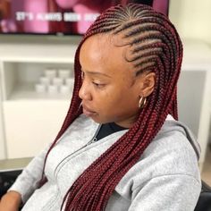 braids by betty Medium Size Braids, Beyonce Braids, Side Cornrows, Lemonade Braids Hairstyles, Natural Hair Woman, Lemonade Braids, Colored Braids, Hacks Beauty