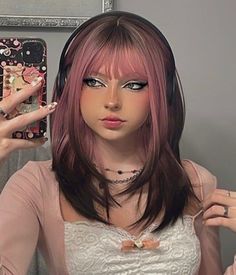 Dust Pink, Ombre Brown, Dyed Hair Inspiration, Pretty Hair Color, Hair Color Pink, Hair Stylies, Rainbow High, Green Ombre, Dye My Hair