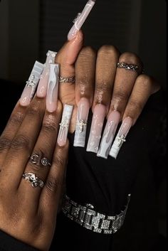 Long Nail Ideas, Nails Beige, Nails Unique, Tapered Square Nails, Tapered Square, Beige Nails, Long Nail