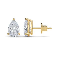 Estos aretes de diamantes con forma de pera son un ingenioso ejemplo de simplicidad informal. Cada pendiente destaca un diamante en forma de gota en un tono brillante, lo que le da un aspecto puro y atemporal. Pear Cut Diamond, Pear Shaped Diamond, Pear Cut, Lab Created Diamonds, Diamond Earrings Studs, Pear Shape, Diamond Studs, Pear Shaped, Diamond Shapes