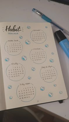 Bujo Motivation Page, Grid Paper Journal Ideas, Bullet Journal Hobby Tracker, Simple Bujo Spreads, Habit Tracker Aesthetic, Simple Bullet Journal Ideas, Habit Tracker Bujo, Health Journal Ideas, Bujo Habit Tracker