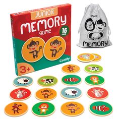 the memory game for children with its contents