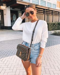 Louis Vuitton Outfit Ideas, Cheap Louis Vuitton Handbags, Insta Outfits, Mode Casual, Summer Outfit Inspiration, Pinterest Fashion