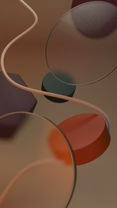 an abstract photo with circles and lines