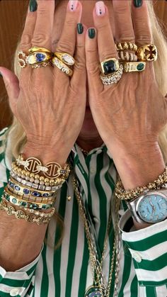 Lori Hirshleifer Jewelry, Lori Hirshleifer, Dope Jewelry Accessories, Quirky Jewelry, Dope Jewelry, Chunky Jewelry, Jewelry Lookbook, Stacked Jewelry