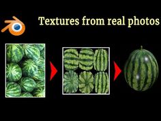 there are pictures of watermelon and other fruits