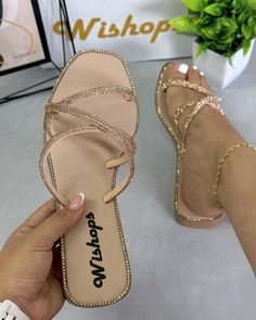 Fancy Sandals, Boots Outfit Ankle, Spring Nail Designs, Cute Shoes Heels, Brighter Days, Open Toe Slippers, Cute Slippers, Elegant Sandals