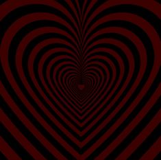 a heart shaped tunnel with black and red stripes in the center, as if it were an optical illusion