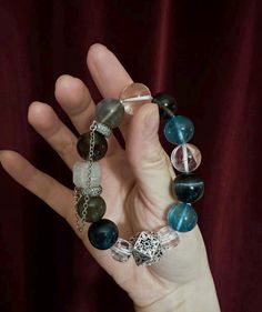 made of all natural natural quartz crystal and gemstones: Maxixe aquamarine, smoky quatzs, Labradorite and Tiger's Eye. metals are all sterling silver. Tiger's Eye, Crystals And Gemstones, Tiger Eye, Sterling Silber, Aquamarine, Quartz Crystal, All Natural, Labradorite, Beauty Book