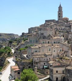 an old village on top of a hill