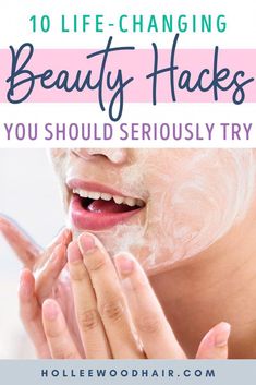 Are you looking for the best tips and tricks to level up your beauty routine? Here are 10 simple DIY beauty hacks that actually work... Easy Diy Beauty Products, Beauty Hacks That Actually Work, Basic Skincare, Skin Care Routine For 20s, Hacks Every Girl Should Know, Hair Skin And Nails, Tips Hair, Beauty Tips For Face, Beauty Tips For Hair