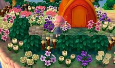 Animal Crossing Game, Floral Wreath, Flowers, Pattern