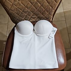 Here Is A Felina Essentials Longline Strapless Push Up Underwire Bridal Bustier Corset Bra Lined Padded White Size 36b 8704 Nwt. It Is New With Tag With The Exception Of A Minor Spot Or Two And A Spot Or Two Inside. The Length From The Armpit To The Hem Is Approximately 13.5 Inches. Strapless Stretch Corset With Built-in Bra, White Stretch Strapless Corset, Strapless Seamless Shapewear, Bandeau Shapewear With Medium Bust Support, Strapless Fitted Bra With Medium Bust Support, Strapless Bra With Medium Bust Support, White Underwire Corset With Removable Bra Pads, Fitted Strapless Bra With Medium Bust Support, Fitted Tube Top With Medium Bust Support And Underwire