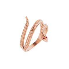 This Garnet Snake Ring is a luxurious, sophisticated piece of jewelry. Crafted from 14k Yellow Gold and set with a deep red Garnet gemstone, it radiates subtle elegance and exquisite taste. This exclusive ring is sure to turn heads and captivate hearts. Available in 14K Yellow Gold | 14K White Gold | 14k Rose Gold | Sterling Silver 1mm Round Mozambique Garnets Subtle Elegance, Snake Ring, Garnet Gemstone, Red Garnet, Mozambique, Deep Red, Bend, Garnet, Oregon