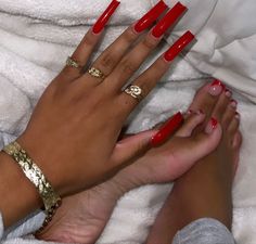 Designs For Nails, Long Red Nails, Gel Toe Nails, Acrylic Toe Nails, Cute Toe Nails, Drip Nails, Work Nails, Dope Nail Designs, Short Square Acrylic Nails