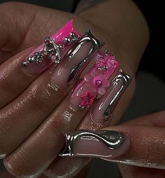 Birthday Nail Designs, Birthday Nail, Summer Vision, Colored Acrylic Nails, Cute Acrylic Nail Designs, Simple Acrylic Nails, Short Square Acrylic Nails, Really Cute Nails, Nail Art Designs Videos