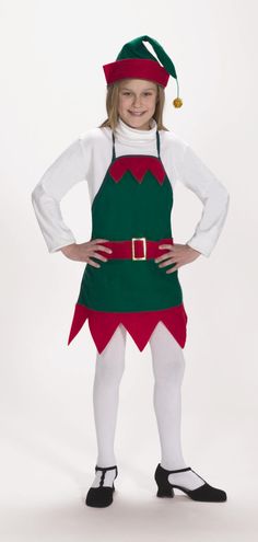 Green and Red Christmas Elf Apron and Hat – Child Size S/M Elf Apron, Homemade Christmas Cookies, Green And Red Christmas, Christmas Elf Costume, Green Elf, Green Apron, Holiday Aprons, Apron Sewing Pattern, Elf Costume