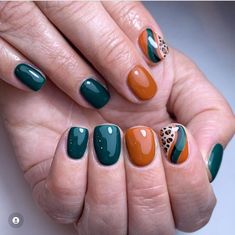 Gel Paint, Fall Gel Nails, Simple Gel Nails, Thanksgiving Nails, Shellac Nails, Get Nails, Autumn Nails