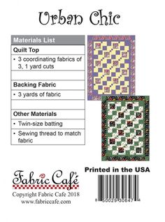 the pattern for this quilt has been designed by fabric cafe, and is available in several different colors