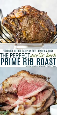 the perfect garlic herb prime rib roast