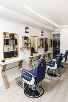 the salon is clean and ready for customers to use