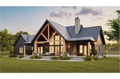 this is an artist's rendering of the country house plan