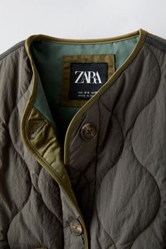 QUILTED JACKET - Khaki | ZARA United States