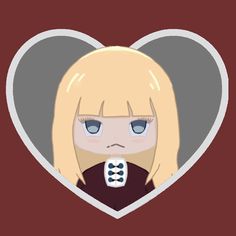 a girl with blonde hair and blue eyes is in a heart shaped frame holding a remote control