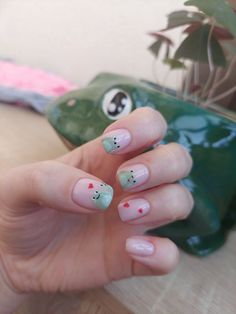 Funky Nail Art, Magic Nails, Happy Nails, Minimal Nails, Animal Nails, Cute Gel Nails, Soft Nails, Beach Nails