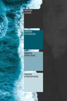 Color Design Inspiration, Waves Ocean, Sea Nature, Color Schemes Colour Palettes, Brand Color Palette, Color Palette Design, Aqua Turquoise, Painting Services, Color Inspo