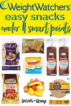 the ingredients for weight watchers easy snacks under 1 smart points