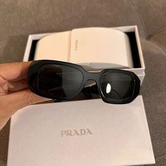 Prada Symbol Sunglasses Used Like New Prada Accessories, Glasses Accessories, New Color, Prada, Like New, Women Accessories, Sunglasses, Women Shopping, Black