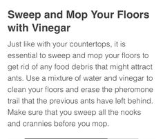 an ad for wine and tap your floors with vinegar