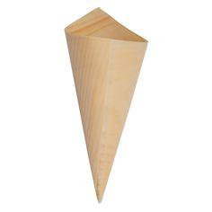 a wooden object that looks like a cone