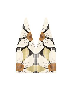 two white birds with orange beaks on their heads are shown in the cross stitch pattern