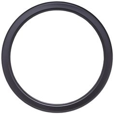 an empty black ring on a white background