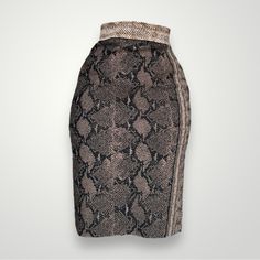 Stunning Brown Snakeskin Printed Bodycon Fitted Midi Skirt Fabric Composition: 83% Viscose, 17% Polyester Measurements Please Note, The Skirt Is Stretchy: Waist: 24" Hip: 30" Length: 23" Fitted Midi Skirt, Skirt Fabric, Women Skirts Midi, Snake Skin, Alexander Mcqueen, Womens Bottoms, Midi Skirt, Alexander, Womens Skirt