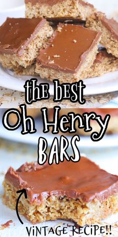 the best oatmeal bar recipe with chocolate and peanut butter