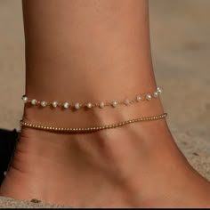 Pearl Anklet Bracelet 14k Gold Filled Metal ( Made To Order In 925 Sterling Silver). Extra Dainty Bracelet With Tiny Freshwater Pearl Beads Chain Gold Filled . I Have Created This Anklet To Wear It With Your Daily Outfits. The Perfect Gift For Your Beloved Ones To Wear Specially On Summer. Details: 14k Gold Filled. Hypoallergenic Also Available In 925 Sterling Silver. Nickel Free Chain Measurements: 9” Inches + 1” Inch Extender Gold Filled Chain. Party Bead Cube Halo Diamond Filled Travel Vacati Anklet Accessories, Pearl Ankle Bracelet, Ankle Bracelets Gold, Silver Chain Anklet, Anklet Gold, Pearl Anklet, Ankle Jewelry, Silver Anklet, Gold Anklet