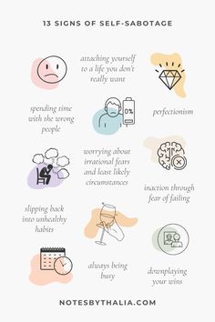 Self-sabotage can manifest in many different ways meaning that we will all experience it differently. For me, self-sabotage looks like perfectionism, downplaying my wins, resistance, fear of failing, guilt of succeeding, worrying about irrational fears and least likely circumstances, comparing myself to others, waiting for an excuse to prove myself wrong. But it can also look like: slipping back into unhealthy habits, being busy, spending time with the wrong people, disorganisation, attaching yourself to a life you don’t really want #selfsabotage | how to overcome self sabotage | self sabotage quotes | well being tips | how to reach your goals | self sabotaging quotes | self sabotaging | self sabotaging behaviours | self sabotage affirmations | self sabotage journaling prompts Overcome Self Sabotage Quotes, How To Like Myself, How To Feel Secure About Yourself, How To Not Self Sabotage, Signs Of Self Sabotage, Healing Looks Like, How To Be Myself, Self Sabotage Journaling Prompts, Self Sabotaging Quotes