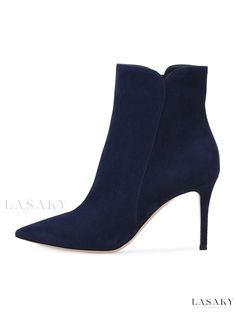 Lasaky - Stylish Suede Pointed Toe Stiletto Heel Womens Ankle Boots Thigh High Boots Summer, Vintage Shoes Men, Slouch Ankle Boots, Designer High Heels, Suede High Heels, Heel Ankle Boots, High Heel Boots Ankle, Womens Ankle Boots, High Heels Stilettos