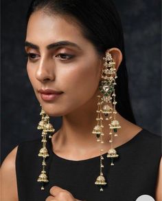 Kundan LONG HEAVY Earring | Chaandbali Earrings | Punjabi Earrings | Pakistani Jewelry | Indian Jhumkas |Punjabi Jewelry | Bollywood Earrings Meenakari Kundan Earring | Chaandbali Earrings | Punjabi Earrings | Pakistani Jewelry | Indian Jhumkas |Punjabi Jewelry | Bollywood Earrings Step into a world of cultural opulence with our Meenakari Kundan Earrings - a dazzling fusion of traditional craftsmanship and contemporary flair. These Chaandbali Earrings, inspired by the rich heritage of Punjabi and Pakistani jewelry, are an exquisite expression of Indian and Pakistani elegance. Adorned with vibrant Meenakari work and the timeless allure of Kundan stones, these earrings capture the essence of Punjabi jewelry with a touch of Bollywood glamour. The intricate design and delicate detailing make t Punjabi Earrings, Bollywood Earrings, Indian Jhumka, Punjabi Jewelry, Bollywood Glamour, Heavy Earrings, Pakistani Jewelry, Cultural Identity, Kundan Earrings